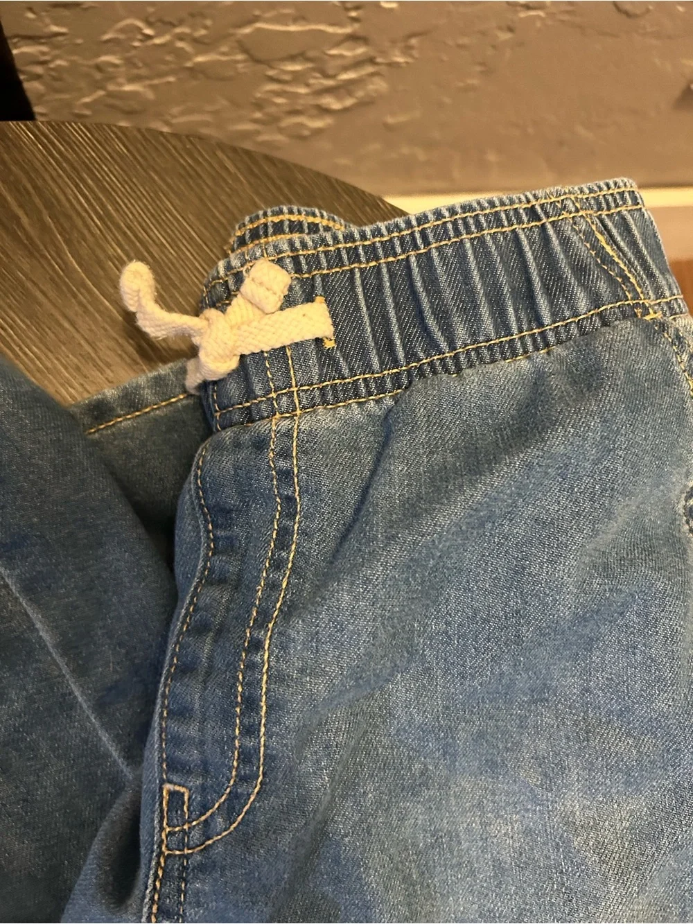Old Navy Light Blue Girls Denim Wide Leg Jeans - Picture 2 of 4